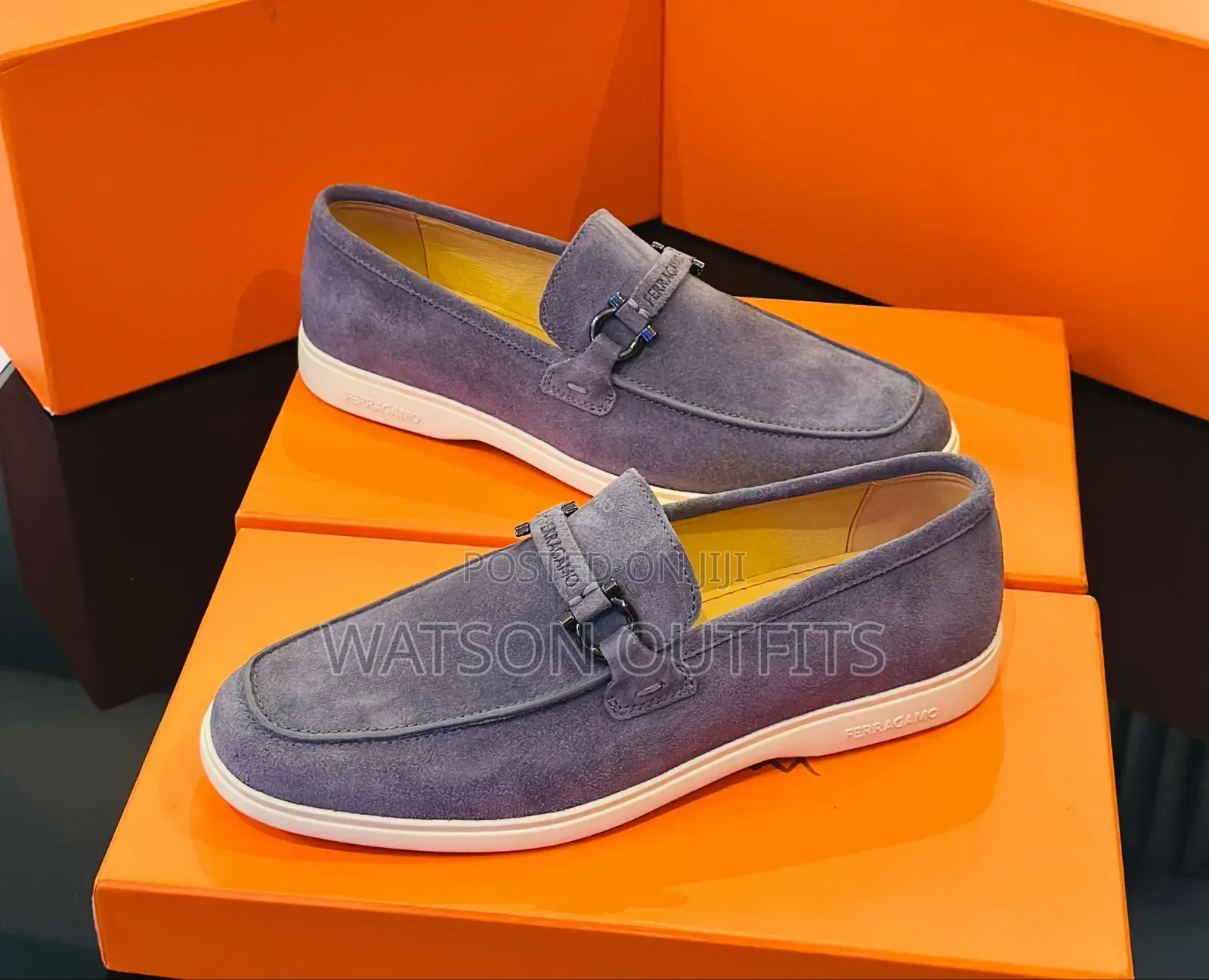 Men's Leather Shoes or Loafers Ferragamo Topply and Originally Branded