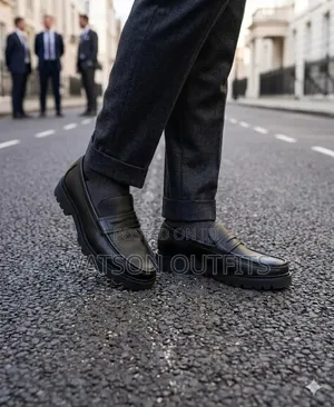 Men's Leather Shoes or Moccasins De Paul Classically Branded