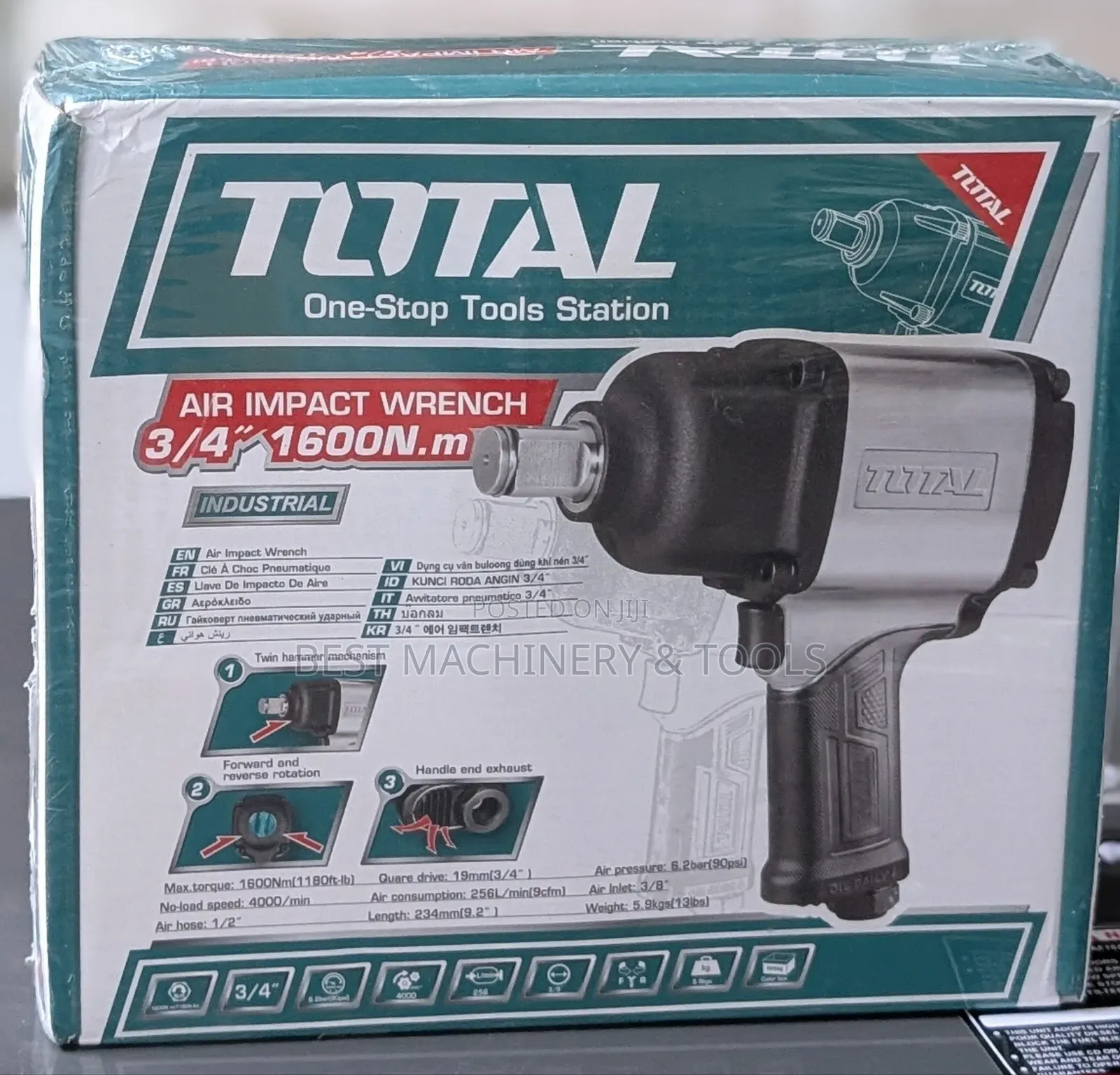 Air Impact Wrench 3/4" 1600n.M