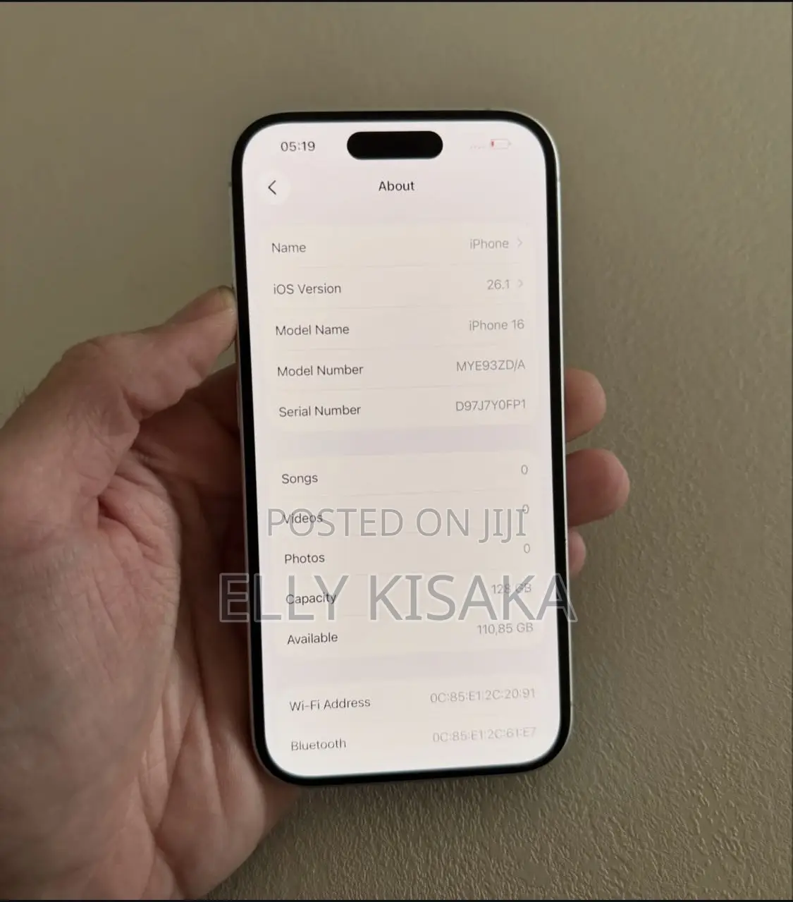 New Apple iPhone 16 256 GB White