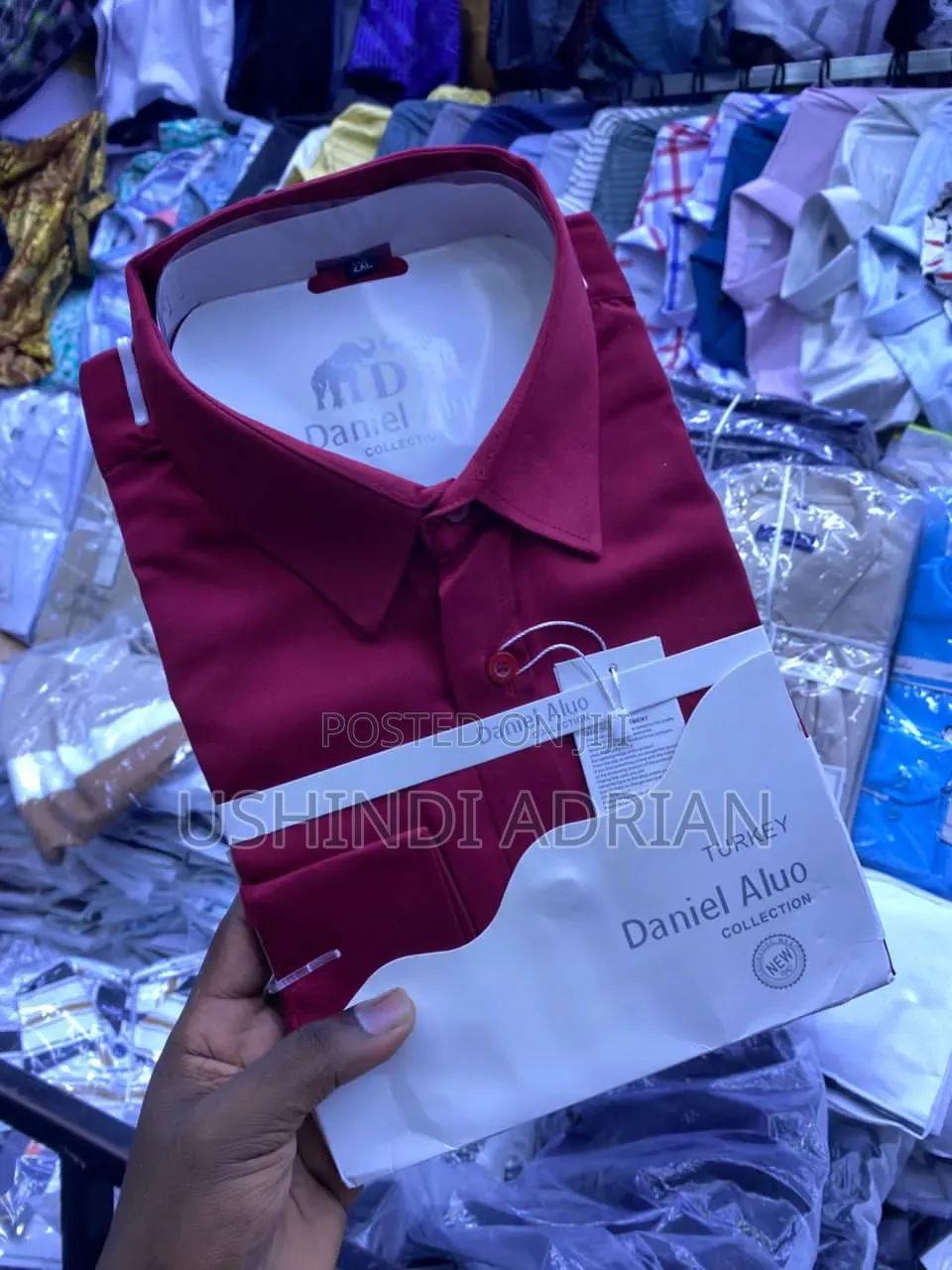 Shati Za Mikono MirefuQuality Ya Juu–Cotton Halisi (Daniel)
