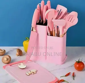 Classic Pawa Silcone+Knives Cutting Board