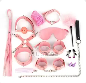 Pink 10–12 Piece BDSM Bondage Kit