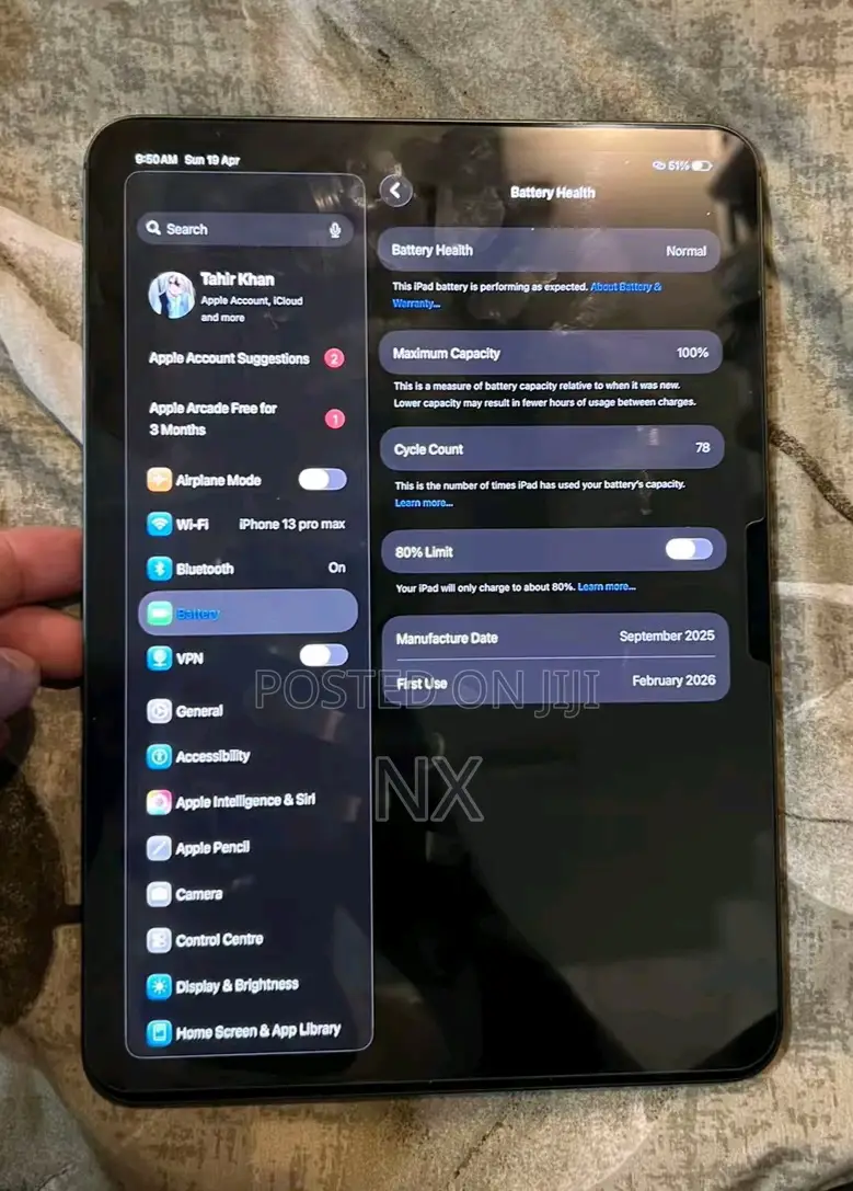 New Apple iPad Pro 11 (2024) 256 GB Black
