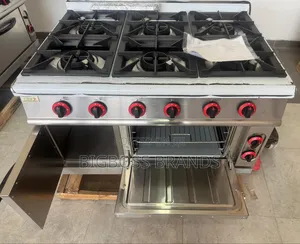 6 Burners - Gas Range Cooker With Oven and Cabinet