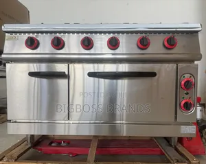 6 Burners - Gas Range Cooker With Oven and Cabinet