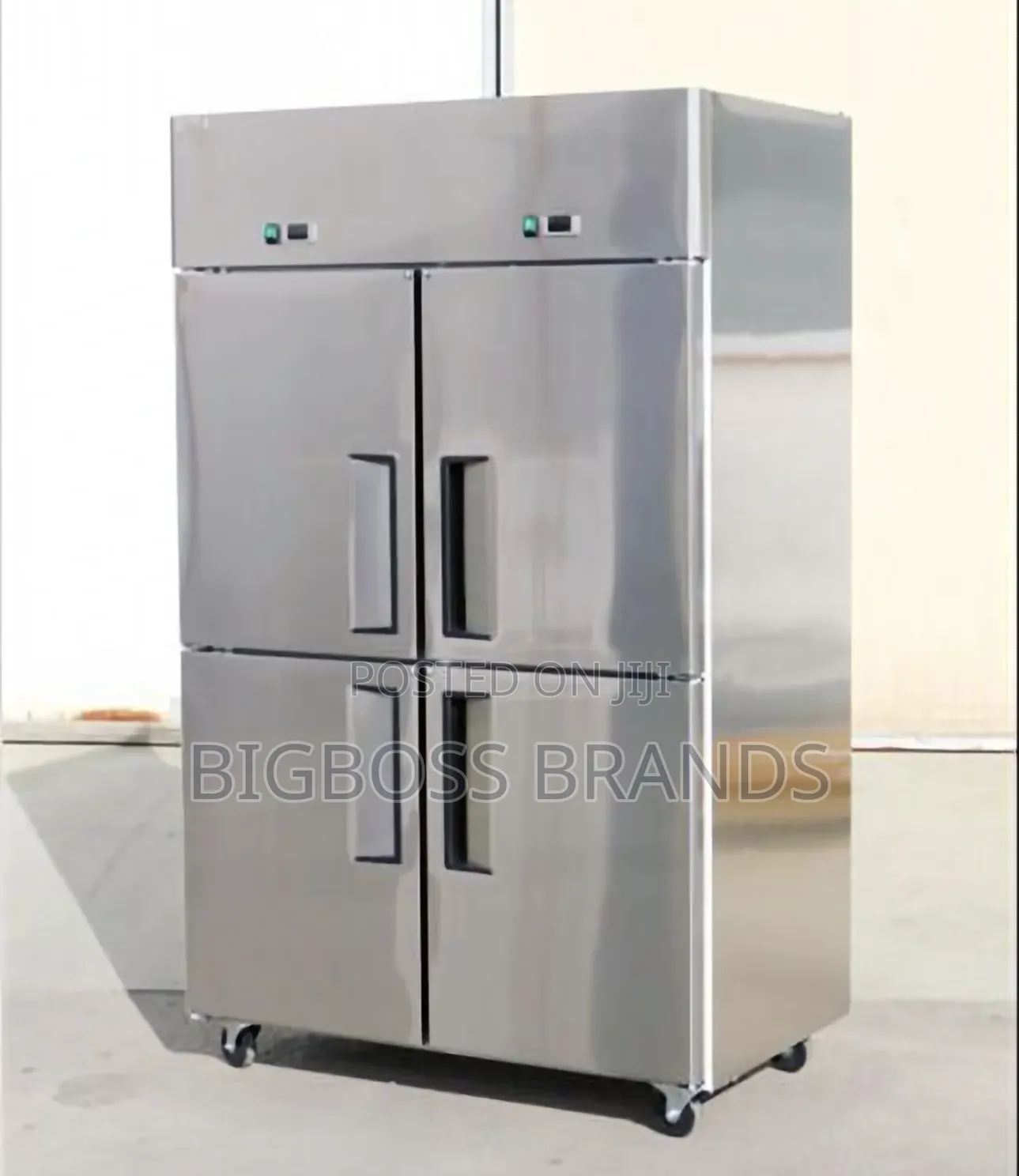 Upright 901 Liters Fridge Freezer - Stainless Steel Doors