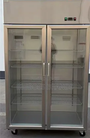 942 Liters Upright Fridge - 2 Glass Doors