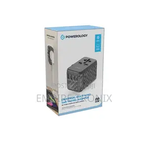 Powerology Universal Multi-Port Travel Adapter Pd 65w