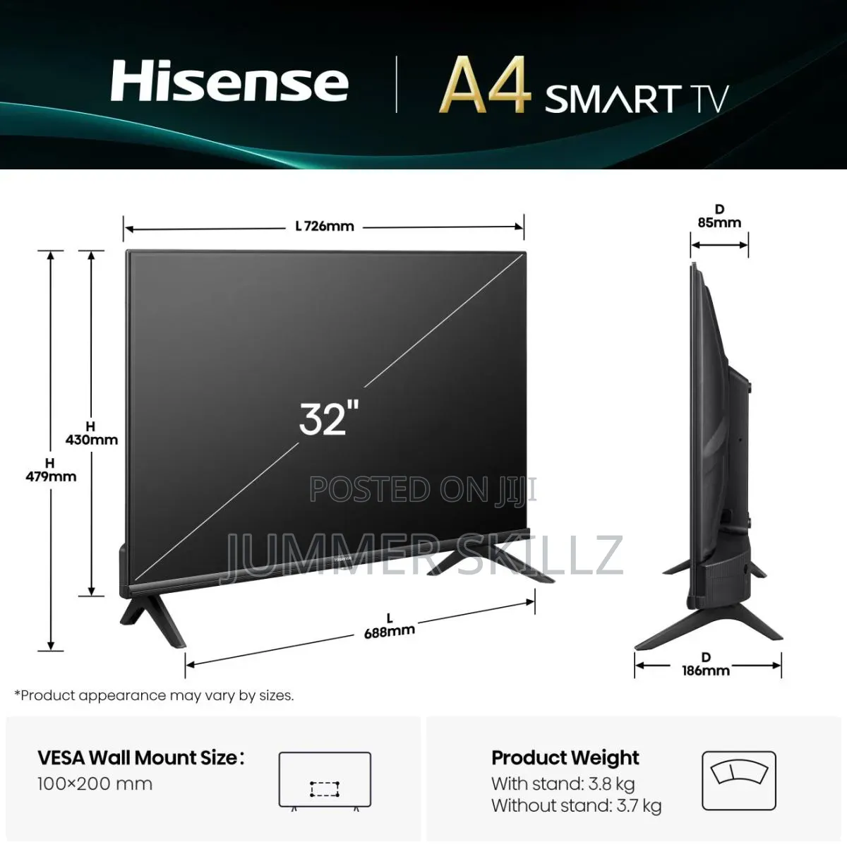 Hisense 32 Inch A4q