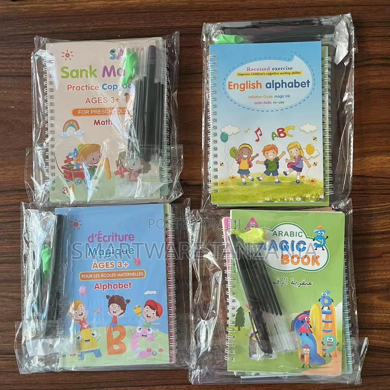 Magic Copybook Bundle Math English French Arabic Kids Ages 3