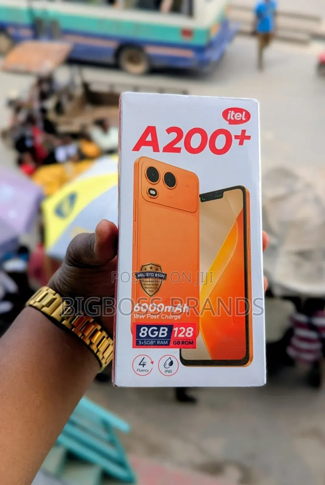 New Itel A200+ 128 GB Orange