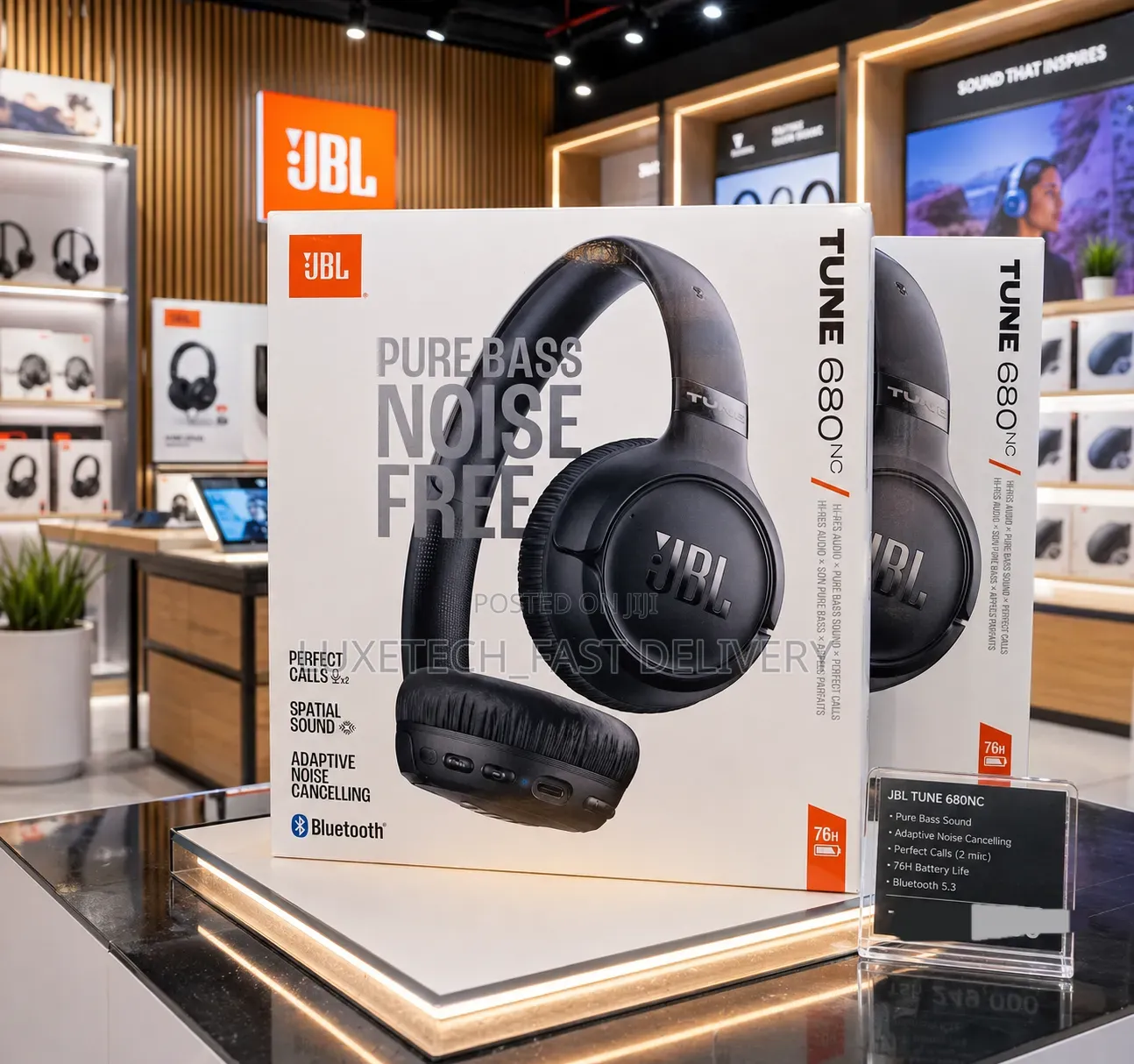 JBL Tune 680nc Wireless on-Ear Headphones (Original)