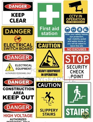 Safety Warning Danger/Caution Construction Stickers