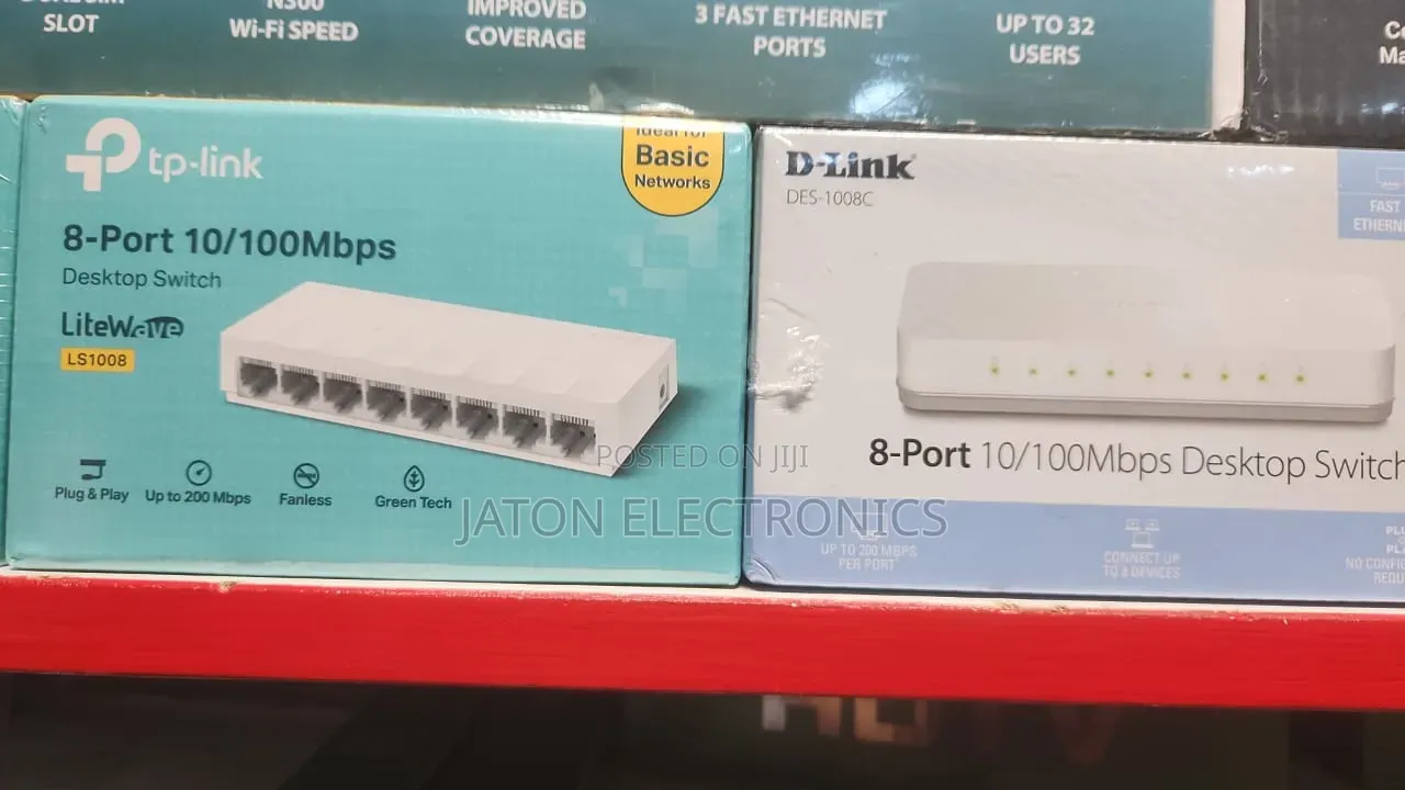 Desktop Switch 8 Ports 10/100mbps