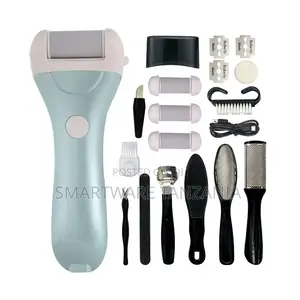 Electric Foot File Callus Remover Pedicure Kit Mint Green