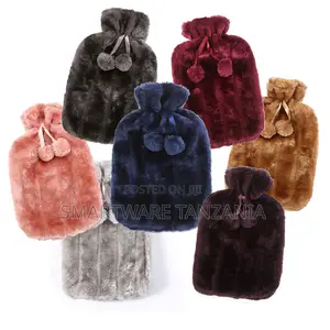 Premium Faux Fur Hot Water Bottle Covers in 7 Rich Shades