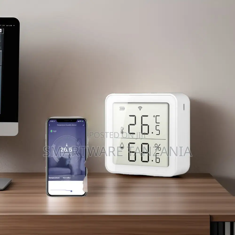 Wifi Smart Temperature Humidity Sensor With Lcd Display
