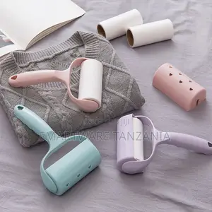 Pastel Lint Roller Set in Pink Teal Purple With Refills