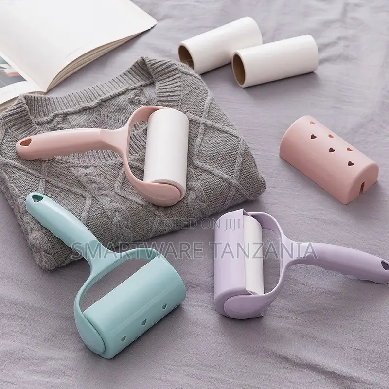 Pastel Lint Roller Set in Pink Teal Purple With Refills