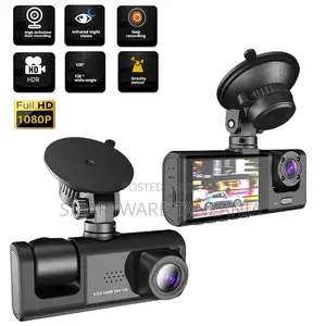 Dual Lens 1080p Dash Cam With Night Vision HDR Loop