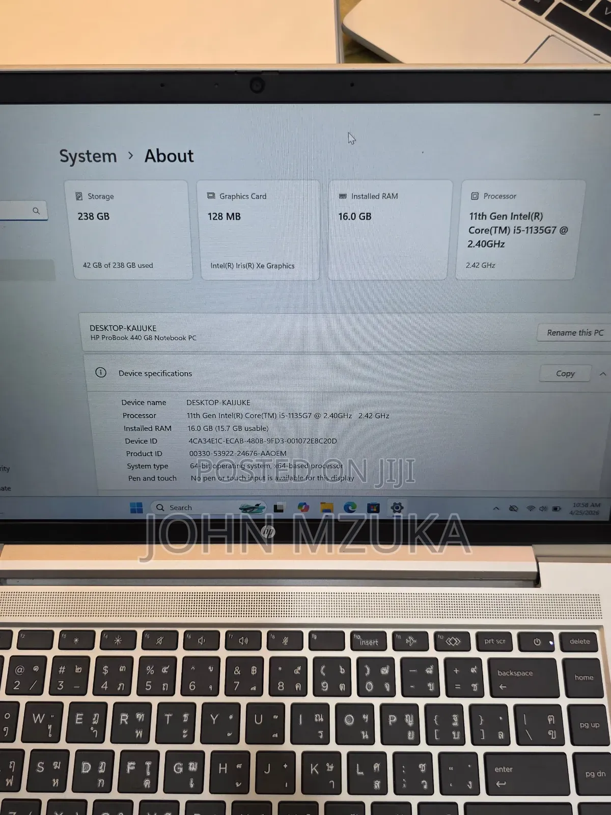 Laptop HP ProBook 440 G8 16GB Intel Core i5 SSD 256GB