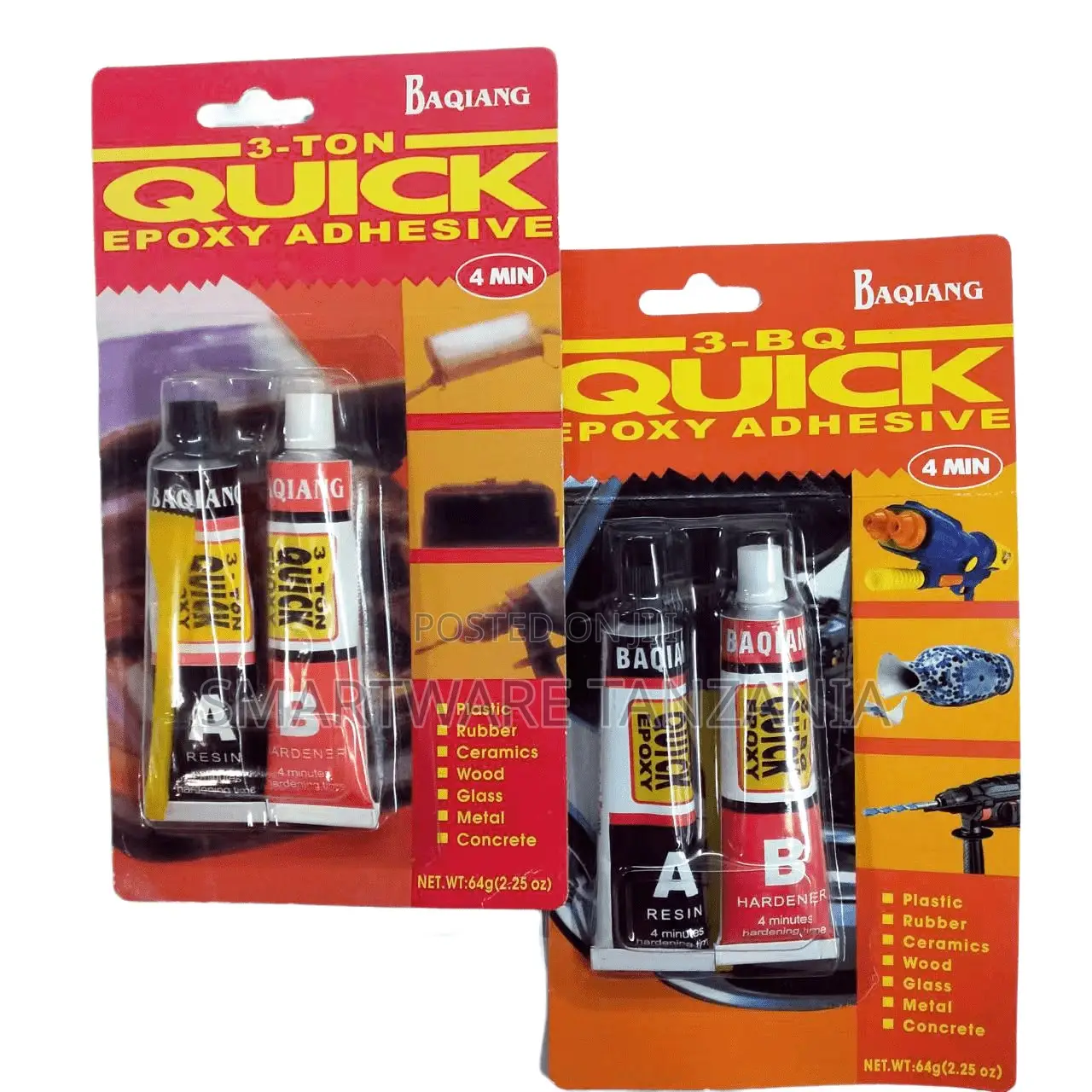 Baqiang 3-ton Quick Epoxy Adhesive Ab Glue 4 Min Set