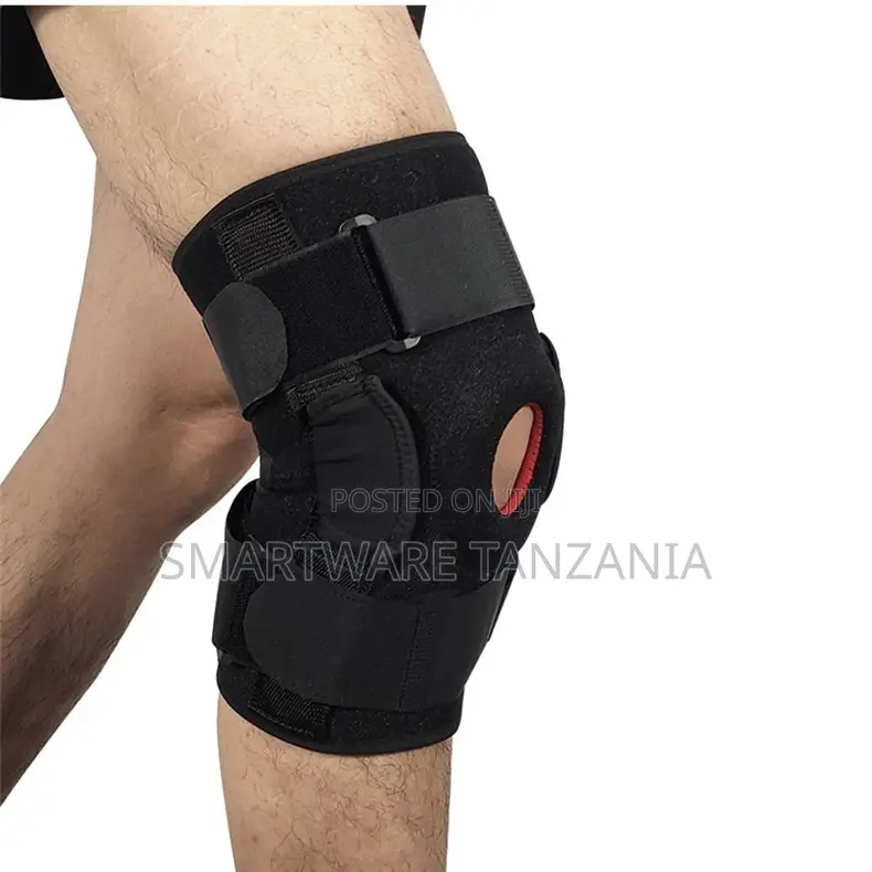 Open Patella Knee Brace With Dual Metal Side Stabilizers