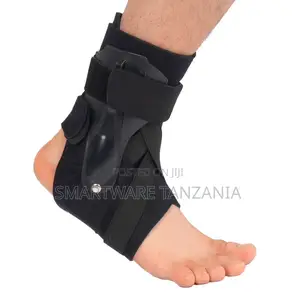 Ankle Support Brace Hard Shell Velcro Strap Sprain Stability