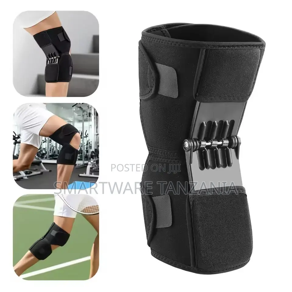 Spring Loaded Knee Support Brace Gym Hiking Tennis Sport
