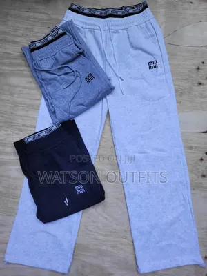 Dress Pants or Suruali Za Tracks Balenciaga Adidas Ck Miumiu Alo Brand
