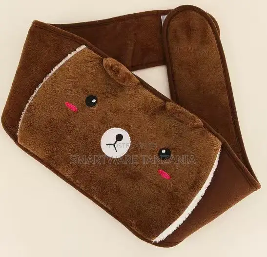 Brown Bear Hot Water Bottle Waist Wrap Plush Cover Cute