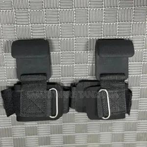 Gym Wrist Wraps With Hook Straps Pair Weightlifting Support