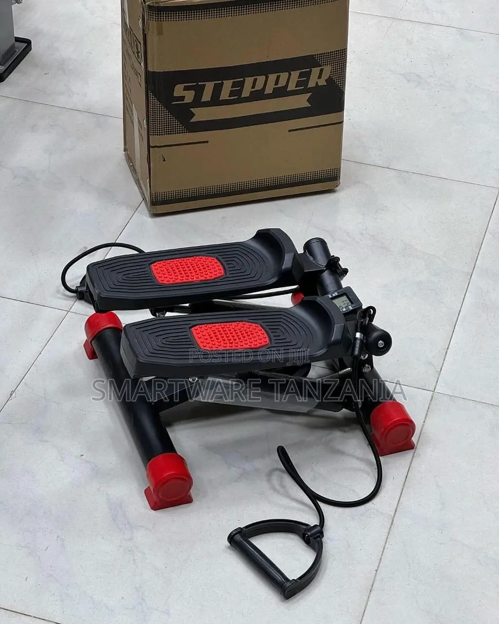 Mini Stepper Machine With Resistance Bands Lcd Counter Home
