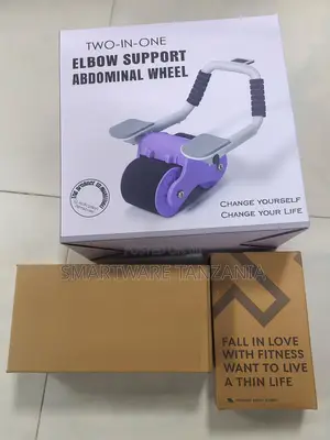 Two-in-one Elbow Support Abdominal Wheel Ab Roller With Box