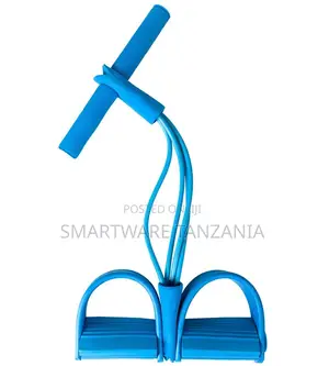 Blue Foot Pedal Resistance Pull Rope Sit Up Exercise Band