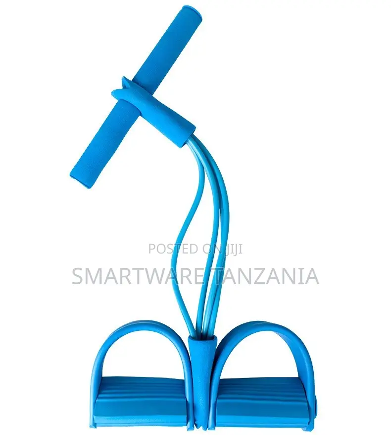 Blue Foot Pedal Resistance Pull Rope Sit Up Exercise Band