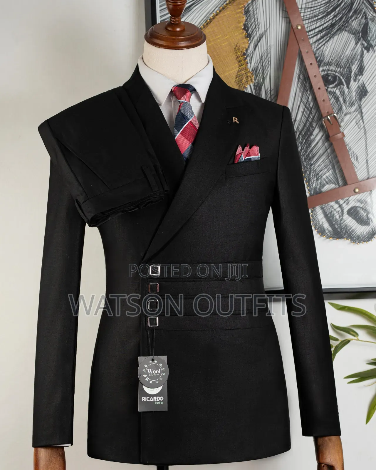 Men's New and Original Suits 2-PCS Colours Mult Ricardo Nicely Branded