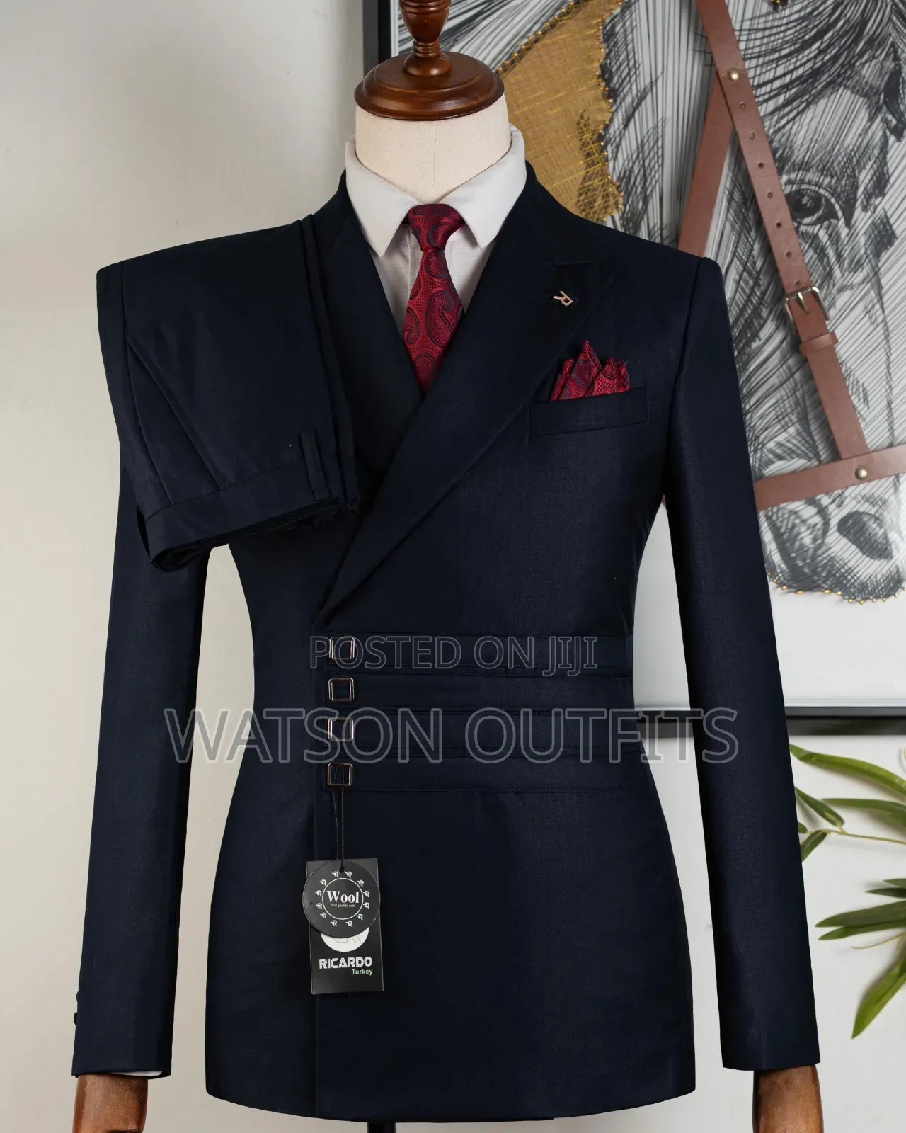 Men's New and Original Suits 2-PCS Colours Mult Ricardo Nicely Branded
