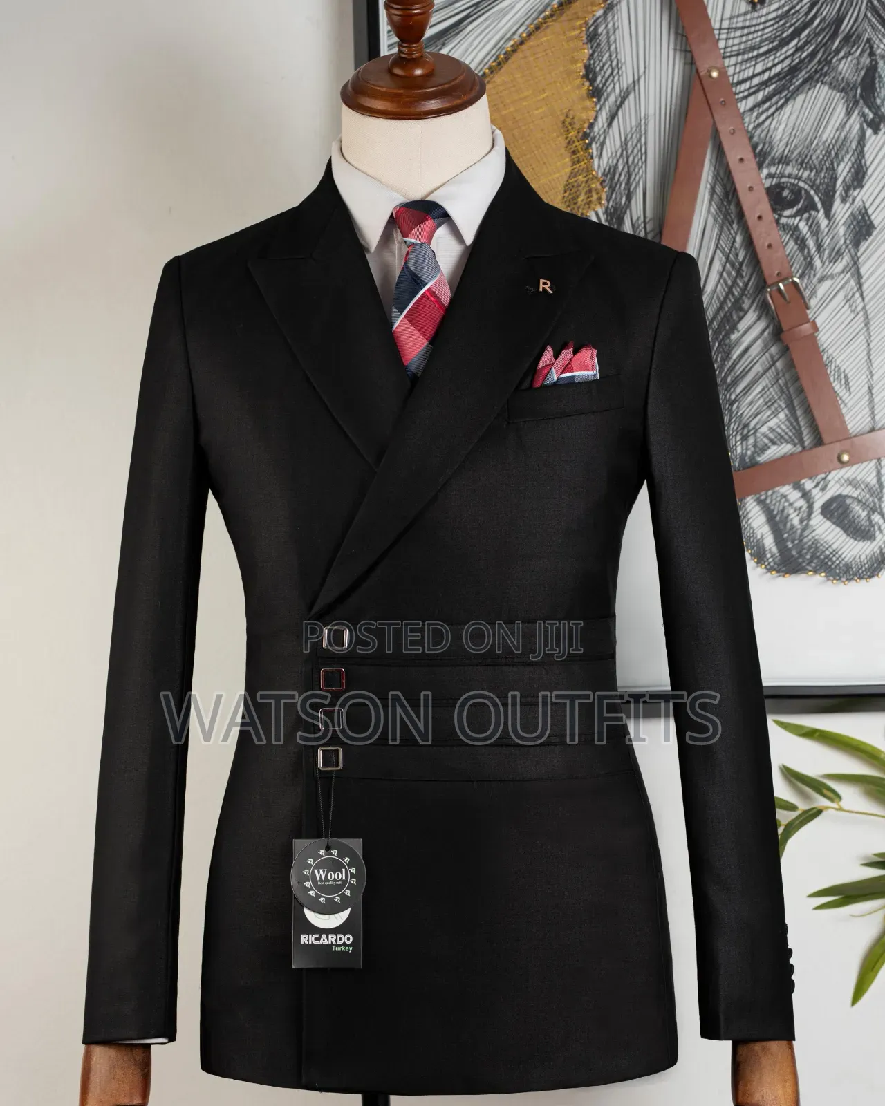 Men's New and Original Suits 2-PCS Colours Mult Ricardo Nicely Branded