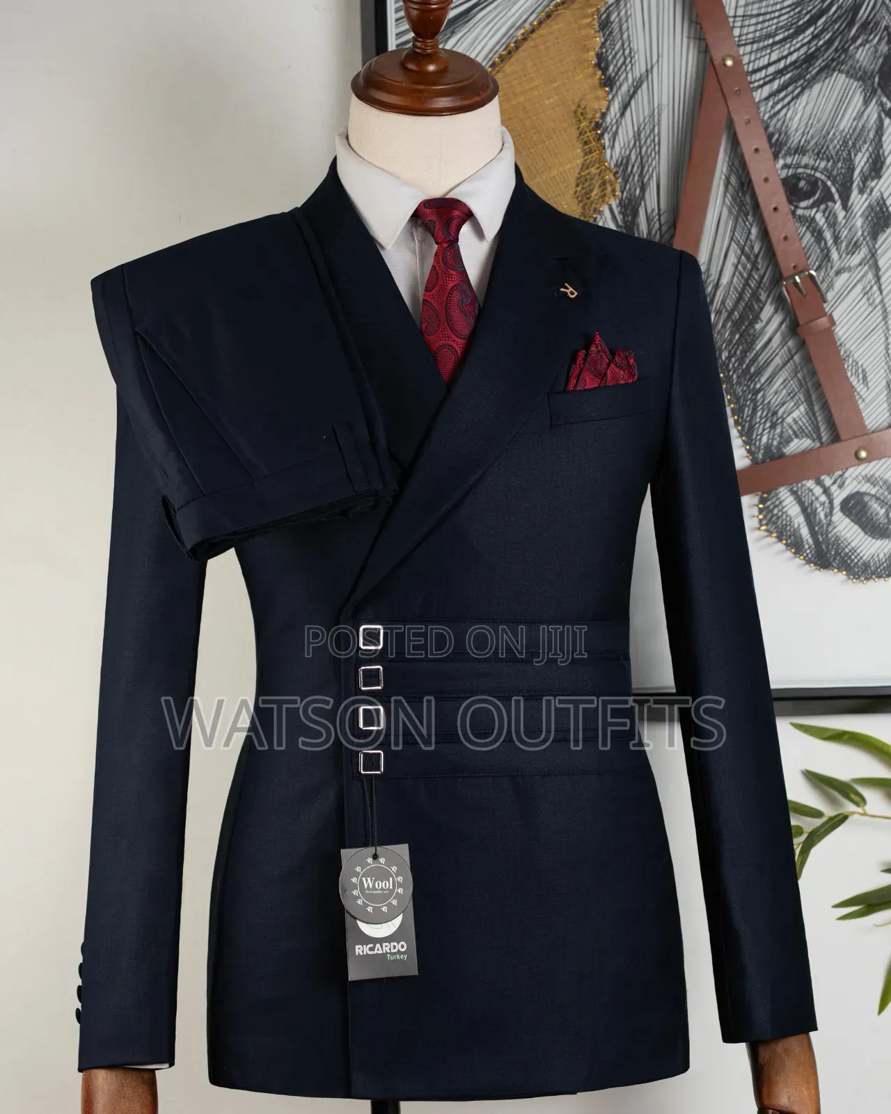Men's New and Original Suits 2-PCS Colours Mult Ricardo Nicely Branded