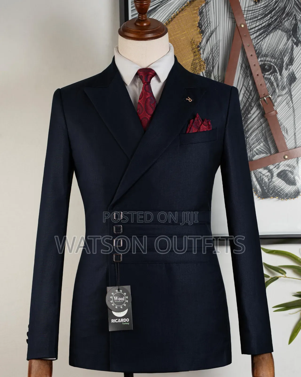 Men's New and Original Suits 2-PCS Colours Mult Ricardo Nicely Branded