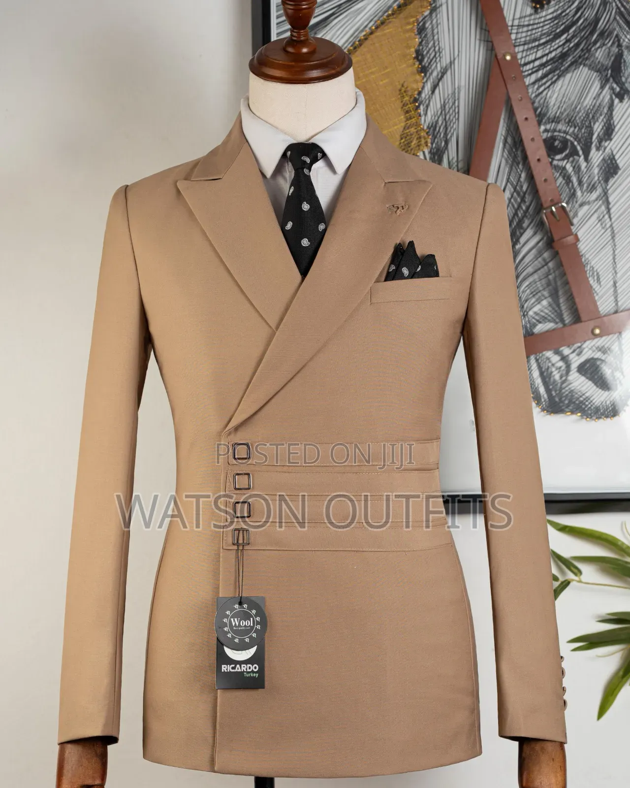 Men's New and Original Suits 2-PCS Colours Mult Ricardo Nicely Branded