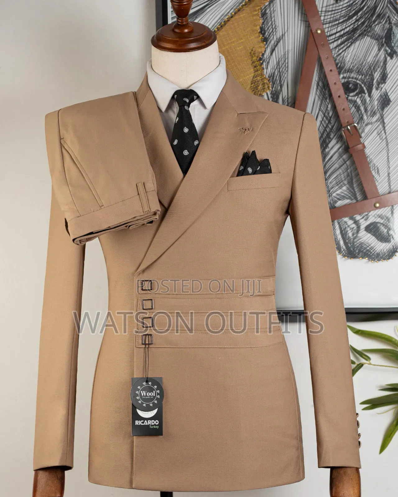 Men's New and Original Suits 2-PCS Colours Mult Ricardo Nicely Branded