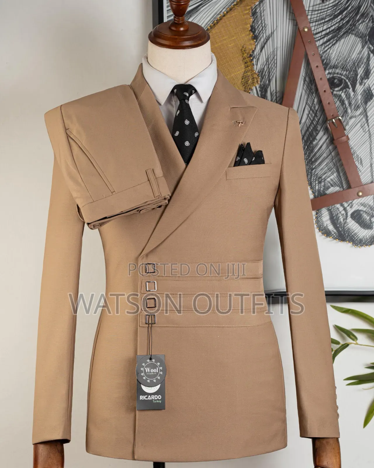 Men's New and Original Suits 2-PCS Colours Mult Ricardo Nicely Branded
