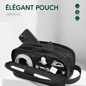 Green Lion Elegant Pouch - Deep Navy Travel Organizer