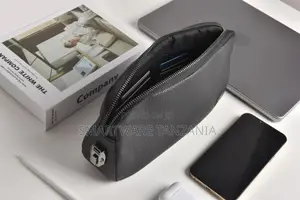 Wiwu Alpha Fingerprint Lock Clutch Bag Leather Security Bag