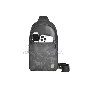 Wiwu Camo Sling Backpack Leather Pu Casual Shoulder Bag