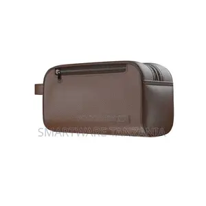 Green Lion Lakeshore Clutch Bag - Brown Pu Leather Travel