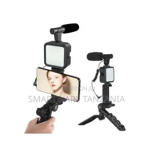 Ay-49g Video-making Led Ring Light Kit With Mic And Tripod